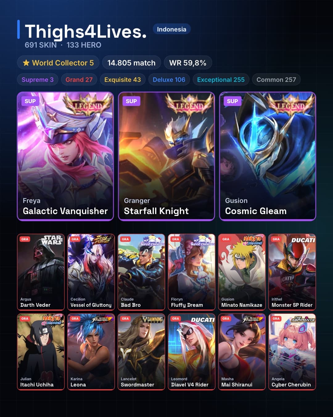 133 Hero 691 Skin