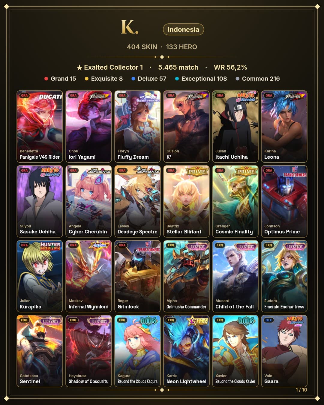 133 Hero 404 Skin