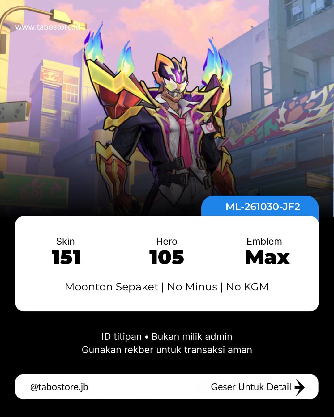 105 Hero 151 Skin