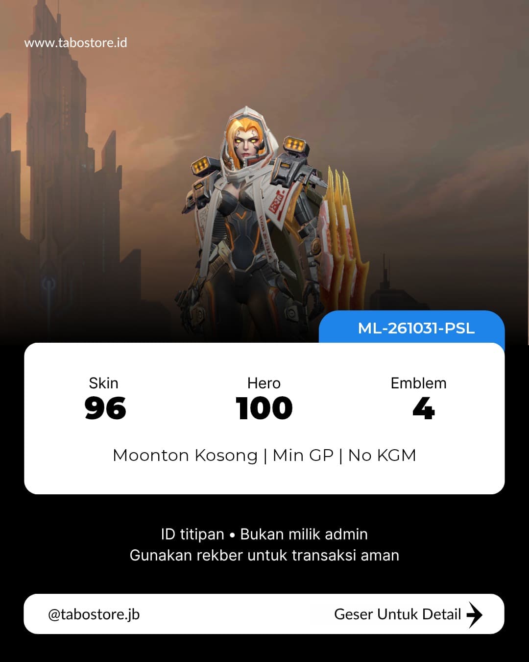 100 Hero 96 Skin
