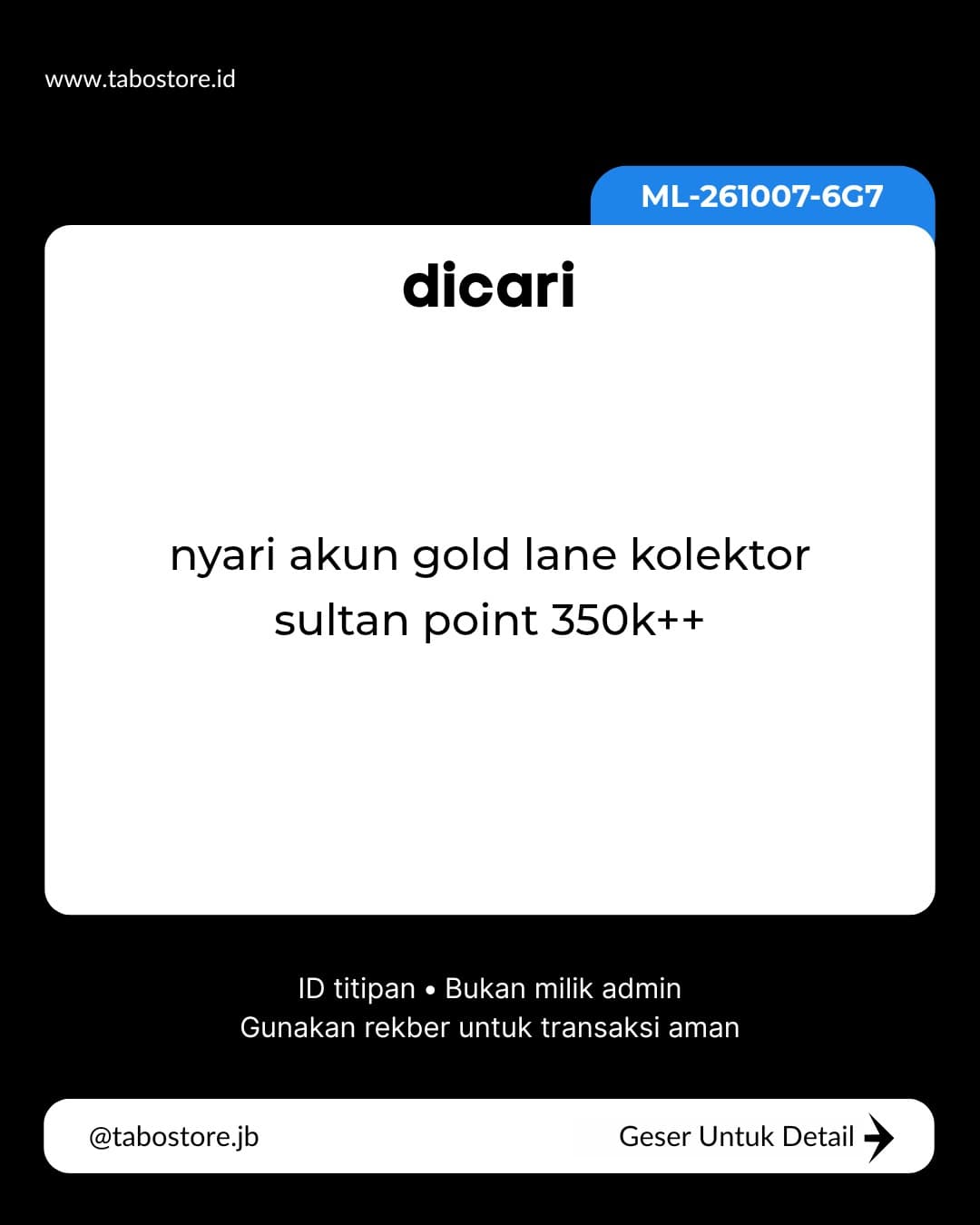 Cari Akun - Budget Rp 4.000.000 - Rp 8.000.000