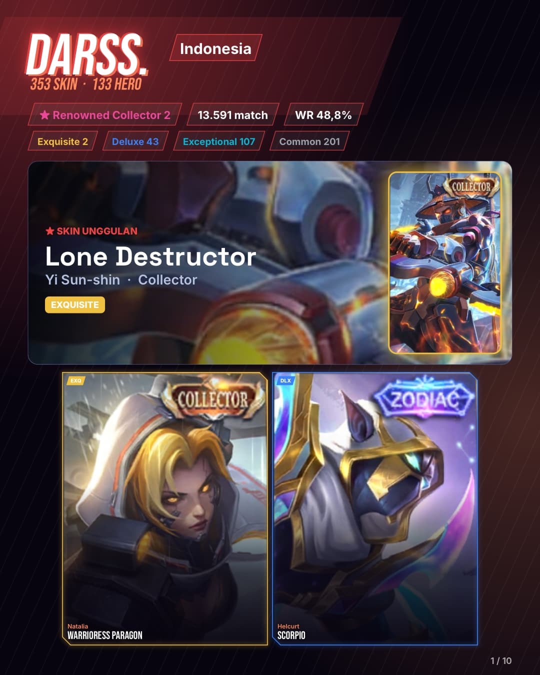 133 Hero 353 Skin