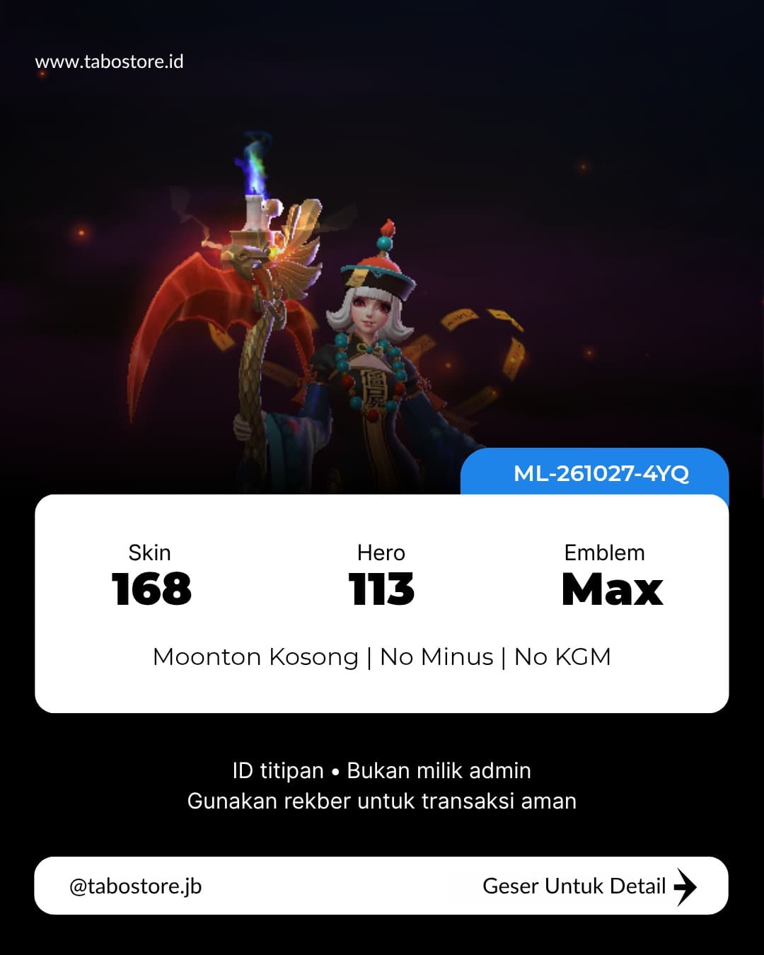 113 Hero 168 Skin